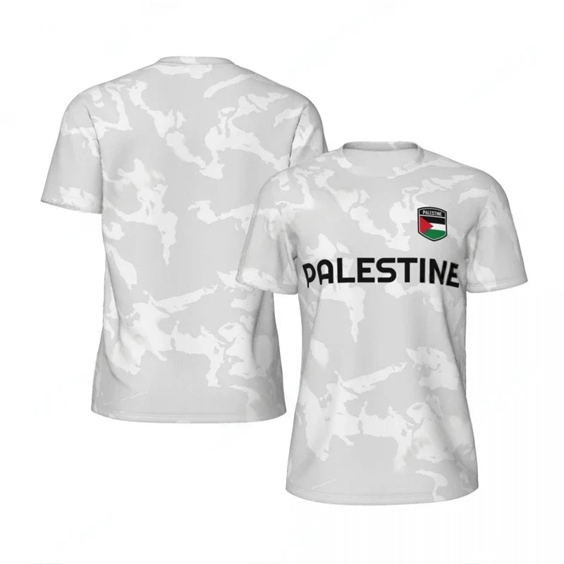 Maillot Football Palestine Gris - Maillot Palestine Officiel