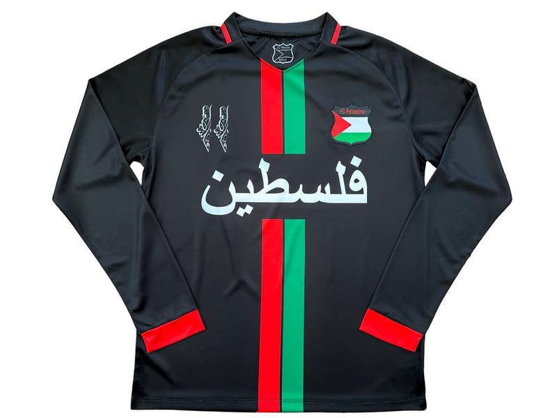 Maillot Palestine Manche Longue Noir - Maillot Palestine Officiel