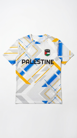 Maillot Football Palestine Blanc, Bleu et Jaune - Vue 2