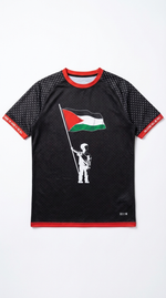 Maillot Free Palestine Noir - Drapeau Palestine - Vue 2