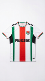 Maillot Palestine Blanc – Bande Rouge & Vert - Vue 2