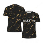 Maillot Football Palestine Noir et Or - Vue 1