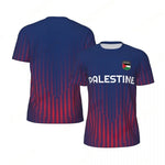 Maillot Football Palestine Bleu et Rouge - Vue 4