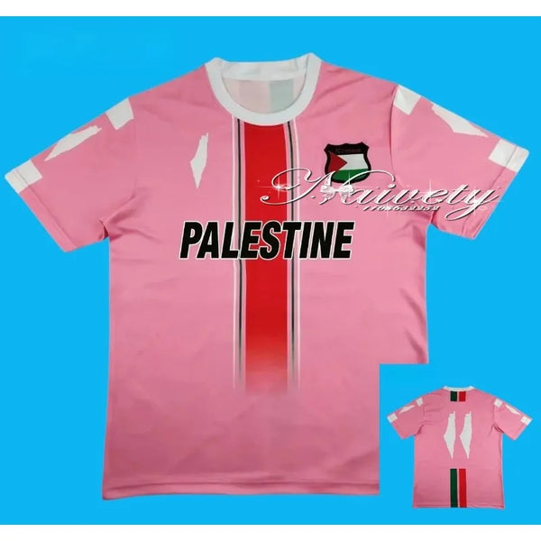 Maillot FC Palestina Rose - Bande Rouge