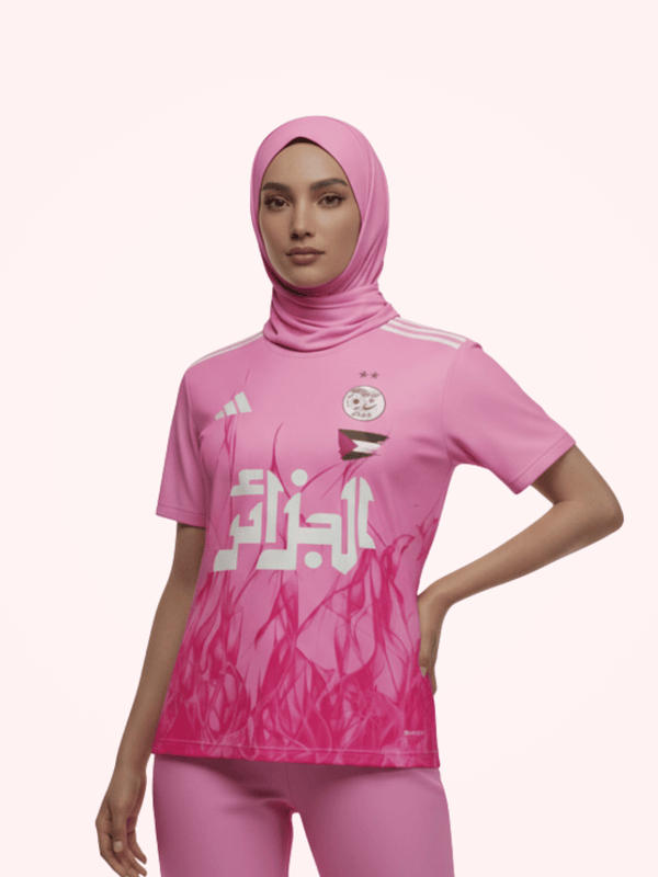 Maillot Algérie Palestine Femme Rose