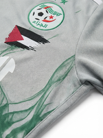 Maillot Algérie Palestine Vert Femme - materiau_zoom - Vue 3