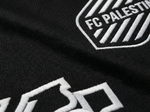 Maillot FC Palestina Noir - materiau_zoom - Vue 7