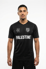 Maillot FC Palestina Noir et Blanc - mannequin_face - Vue 7