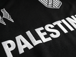 Maillot FC Palestina Noir et Blanc - materiau_zoom - Vue 8