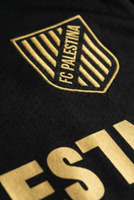 Maillot FC Palestina Noir et Or - materiau_zoom - Vue 8