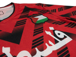 Maillot FC Palestina Rouge et Noir - materiau_zoom - Vue 7
