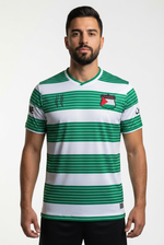 Maillot FC Palestina Vert et Blanc - mannequin_face - Vue 1
