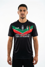 Maillot FC Palestino Noir - Bandes Rouge Vert - mannequin_face - Vue 1