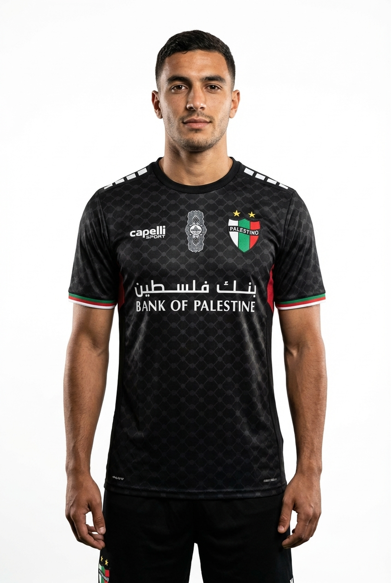Maillot FC Palestino Noir - mannequin_face - Maillot Palestine Officiel