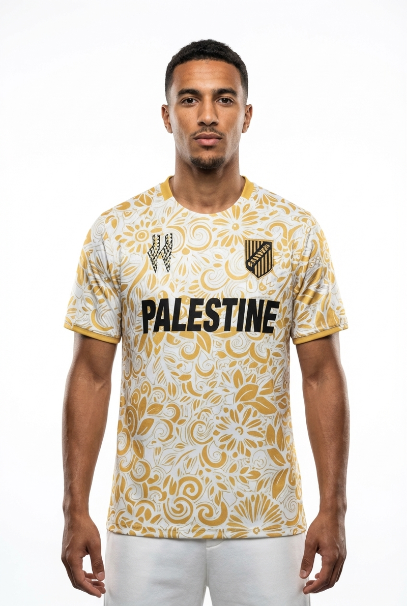 Maillot Fc Palestina Jaune - mannequin_face - Maillot Palestine Officiel
