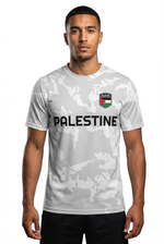 Maillot Football Palestine Gris - mannequin_face - Vue 1