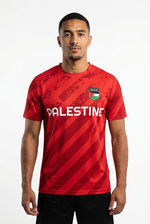 Maillot Football Palestine Rouge - mannequin_face - Vue 1