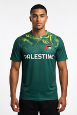 Maillot Football Palestine Vert Foncé - mannequin_face - Vue 1