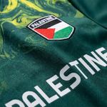 Maillot Football Palestine Vert Foncé - materiau_zoom - Vue 3