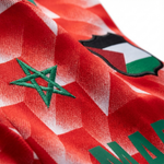 Maillot Maroc Palestine Rouge - materiau_zoom - Vue 2