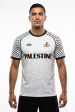 Maillot Palestine Blanc - Edition Keffieh - mannequin_face - Vue 1