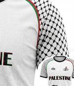 Maillot Palestine Blanc - Edition Keffieh - materiau_zoom - Vue 3