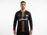 Maillot Palestine Manche Longue Noir - mannequin_face - Vue 1