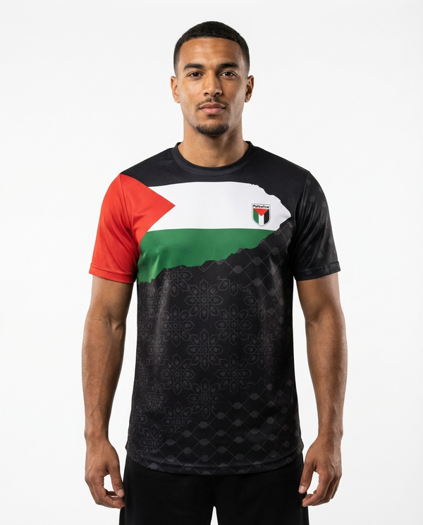 Maillot Palestine Noir - Drapeau Palestine
